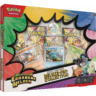 Pokémon Deluxe-Pin-Kollektion Mega-Entwicklung – Erhabene Helden: Erste Partner