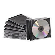 MediaRange 2er CD-/DVD-Hüllen Jewel Cases schwarz, 10 St.