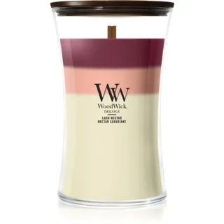 Woodwick Trilogy Lush Nectar Duftkerze mit Holzdocht 610 g