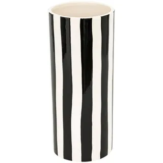 Atmosphera - Keramikvase edric schwarz & weiß h30cm