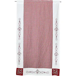 HOSSNER - ART OF HOME DECO HOSSNER »Kulm« 90x160cm rot/weiß kariert