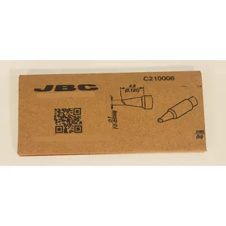 jbc Lötspitze Serie C210, Rundform, C210004/Ø 0,7 mm, gebogen C210004 (Lötkartusche Lötpatrone Loetspitze Loetkartusche Loetpatrone T210-A AD2210 2210 C210)