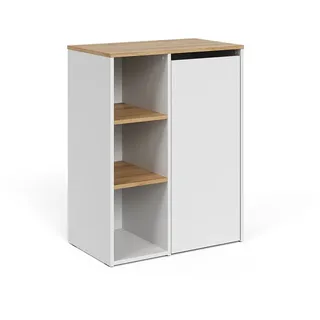 Vicco Badezimmerschrank, Viktor, 68 x 88.2 cm mit offenen Regalen und Wäschekorb,