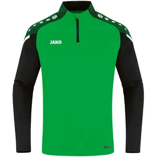 Jako Ziptop Performance Soft Green/Schwarz M
