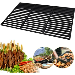 TolleTour Grillrost Gasgrill 54x34cm Gusseisen Tafelrost Kaminrost BBQ Gussrost Grillgitter - Schwarz