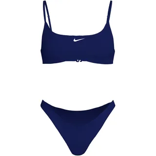Nike Bustier-Bikini "BRALETTE BIKINI SET" Set, 2 Stk. für Jugendliche, sportlicher Stil, schnell trocknendes Material, midnight navy