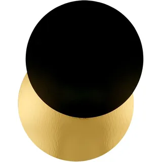 Doppelseitiger Konditoreikarton (Gold/Schwarz) Ø 32 Cm Gold/Schwarz Karton - 100 Un.