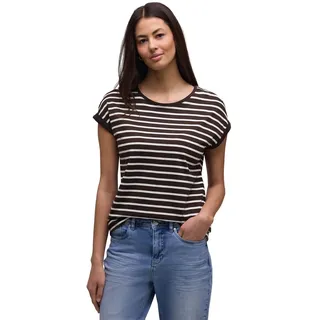 STREET ONE Shirt mit Streifen Braun 36