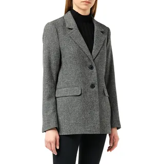 Part Two RonniePW BZ Blazer, Black Tweed Melange, 42 Women's