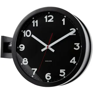 KARLSSON Wanduhr doppelseitig NEW CLASSIC