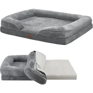 Juskys Hundesofa Sheena XL 105 x 82 cm grau