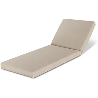 Beautissu Liegenauflage 190 x 60 x 5,5 cm beige 1 St.