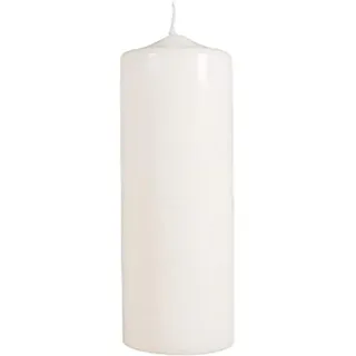 Rayher 3119296 Stumpenkerze, creme, rund, Länge 25 cm, 6 cm ø,100% Paraffin, RAL-Gütezeichen, Rundkerze, Taufkerze, Kommunionkerze, Kerzenrohling zum Verzieren und Basteln