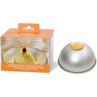 Decora 3ER-Pack Backform Halbkugel Ø 10 cm