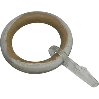 Schöner Wohnen Gardinenringe Mira mit Faltenlegehaken Castell-Eiche 10 Stk. FSC®