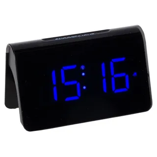 Digitaler Funkwecker ICON TFA Dostmann 60.2543, schwarz, mit blauen LED Leuchtziffern - Schwarz