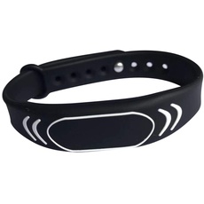 RFID Armband EM4100 125KHZ Silikon Wristband schwarz verstellbar