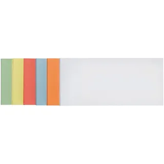 FRANKEN Moderationskarten Rechteck, 205 x 95 mm, sortiert, 250 Stück, farblich sortiert, UMZH 1020 99