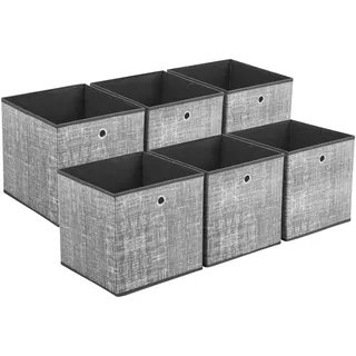 Sekey Aufbewahrungskorb Faltbox Organizer 30 x 30 x 30 cm Grau