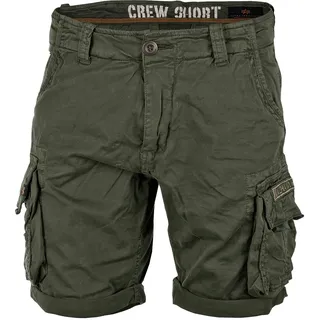 Alpha Industries Crew Kurze Hose Dark Olive 33