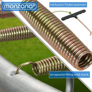 monzana Trampolin 244 cm inkl. Sicherheitsnetz Blau
