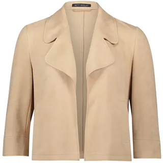 Jackenblazer BETTY BARCLAY "Blazer-Jacke mit Reißverschluss", Damen, Gr. 42, beige, Obermaterial: 92% Polyester PES. 8% Elasthan EL., Blazer Jackenblazer