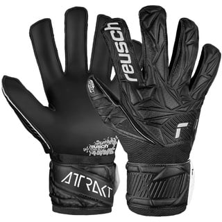 Reusch Unisex Jugend Attrakt Infinity Junior Torwarthandschuhe, 7, Schwarz