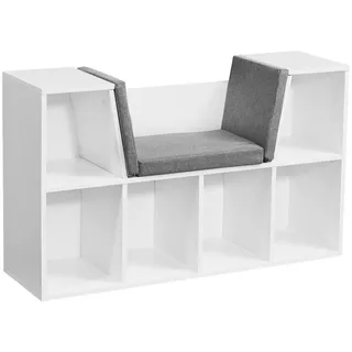 Wohnling Standregal 101,5 x 61,5 x 30 cm Weiß