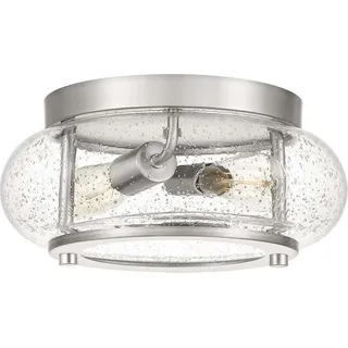Elstead Lighting Trilogy 2-Leuchtmittel 31 cm Nickel/Glas