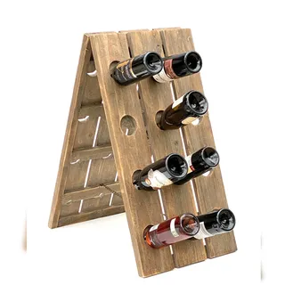 DanDiBo Ambiente Rüttelbrett Weinregal 24 Flaschen 96171  Natur Vintage dunkel