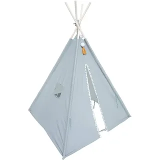 Atmosphera - Tipi Kind Wapi Baumwolle und Pappel - blau - Blau