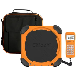 Elitech Elektronische Kältemittelwaage,100KG Kältemittel-Füllwaage,Digitale Gewichtswaage für HVAC und AC Hohe Genauigkeit LMC-200
