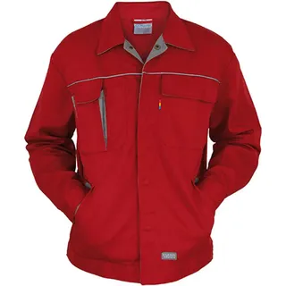 Carson Contrast CC710 | Herren Contrast Work Jacket / Bei 60 Grad waschbar - Farbe: Red/Grey - Größe: 54