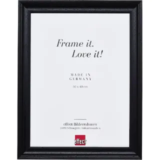 Holz Fotorahmen Effekt Profil 2420 Schwarz 42x59,4 cm Künstlerisches Glas