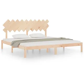 vidaXL Massivholzbett 200x200 cm - Braun