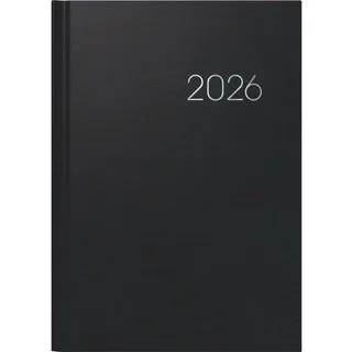 Brunnen Buchkalender Mod. 796 2026 | A5, Kunststoff, schwarz