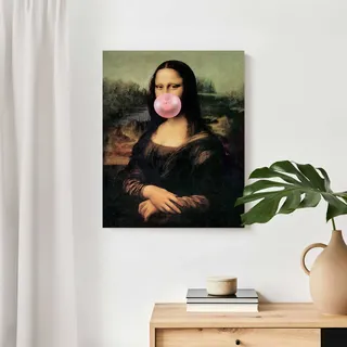 Deco-Panel REINDERS "Mona Lisa Bubblegum", braun (farbe bild(er): braun), B:40cm H:50cm T:2cm, Holzwerkstoff, Bilder, Deco-Panel