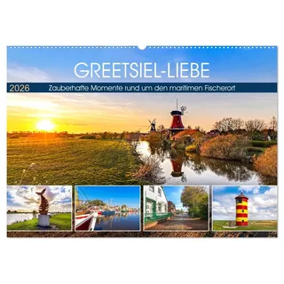 GREETSIEL-LIEBE (Wandkalender 2026 DIN A2 quer), CALVENDO Monatskalender: Zauberhafte Momente rund um den maritimen Fischerort (CALVENDO Orte)
