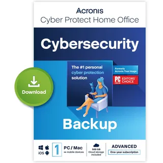 Acronis Cyber Protect Home Office Advanced 1 PC, 50GB Cloud Storage,