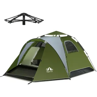 Night Cat Pop Up Zelt 3 4 Personen: Wasserdicht Wurfzelt Atmungsaktiv Einfache Einstellung für Camping Wandern