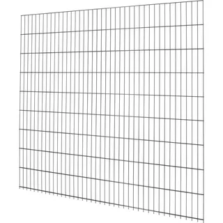 Doppelstabmattenzaun Metall 183 cm x 201 cm Anthrazit