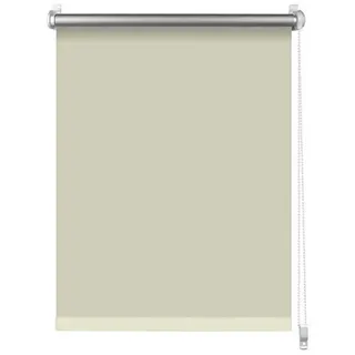 S SIENOC Thermorollo Klemmfix Rollo Beige L210 x W85cm Stoffbreite 81cm Verdunkelungsrollo Silberbeschichtung Seitenzug für Fenster & Türen