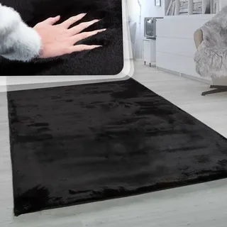 Paco Home Rabbit 780 Fellteppich 60 x 90 cm Schwarz