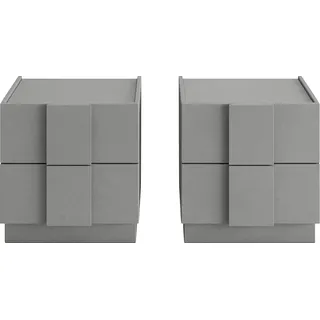 Home Affaire Nachtschrank Jupiter 50 x 42 x 52 cm Steingrau