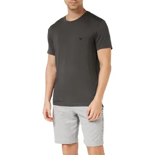 Emporio Armani Men's Crew Neck Deluxe Viscose T-Shirt, Dark Land, L