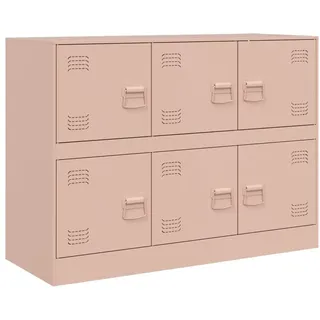 vidaXL Sideboard Rosa 99x39x73 cm Stahl