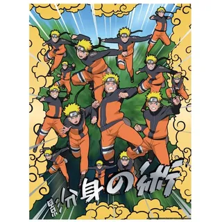 Cartoon Kingdom Naruto-Schiffspuden-Poster, goldfarben, 30 x 40 cm