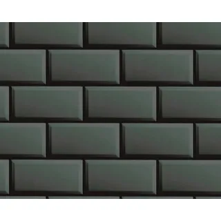 A.S. Création Livingwalls My Home My Spa Tapete Steinoptik Schwarz Hoch Glänzend Vlies Steintapete 383571 10,05x0,53m Made in Germany