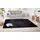 Shashi Gr 4 schwarz B 160cm H 8 5mm L 240cm Kunstfaser Teppiche Teppich Kurzflor Unifarben Läufer weich Esszimmer Kinderzimmer Flur