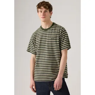 Levi's Red Tab Vintage T-Shirt Whitaker Stripe Grün M